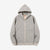 Deluxeware SPZ-00 heavyweight loopwheeled full zip parka made in Japan hoodie grey