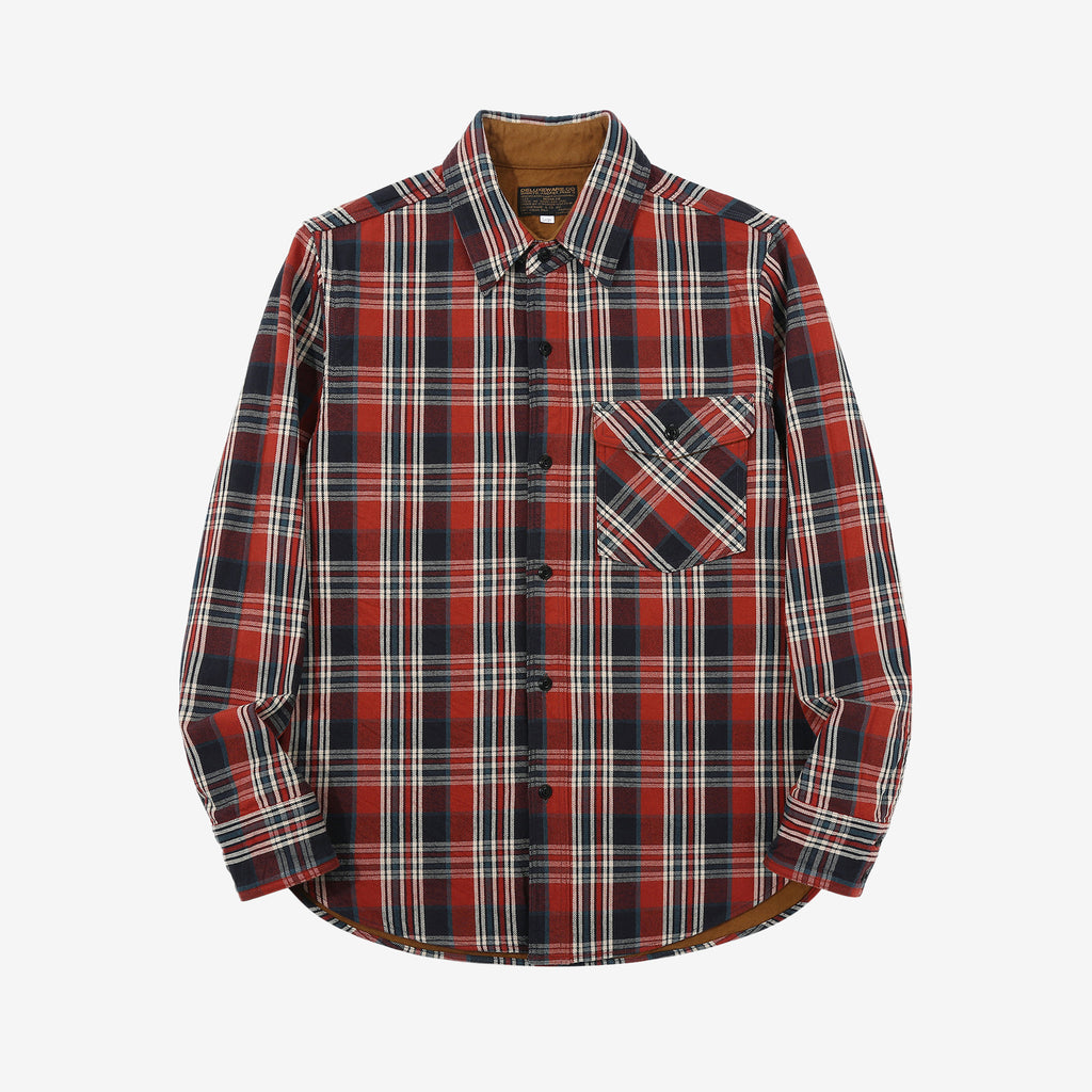 Deluxeware HV-19A Double-Weave Flannel Shirt – 20th Anniversary Model Front View