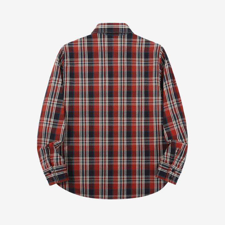 Deluxeware HV-19A Double-Weave Flannel Shirt – 20th Anniversary Model Back View