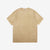 Dubble Works 7.7oz Recycled Cotton Slub Jersey T-Shirt Made in Japan Dark Beige Front ダブルワークス  半袖Tシャツ