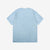 Dubble Works 7.7oz Recycled Cotton Slub Jersey T-Shirt Made in Japan Sax Blue Back ダブルワークス  半袖Tシャツ