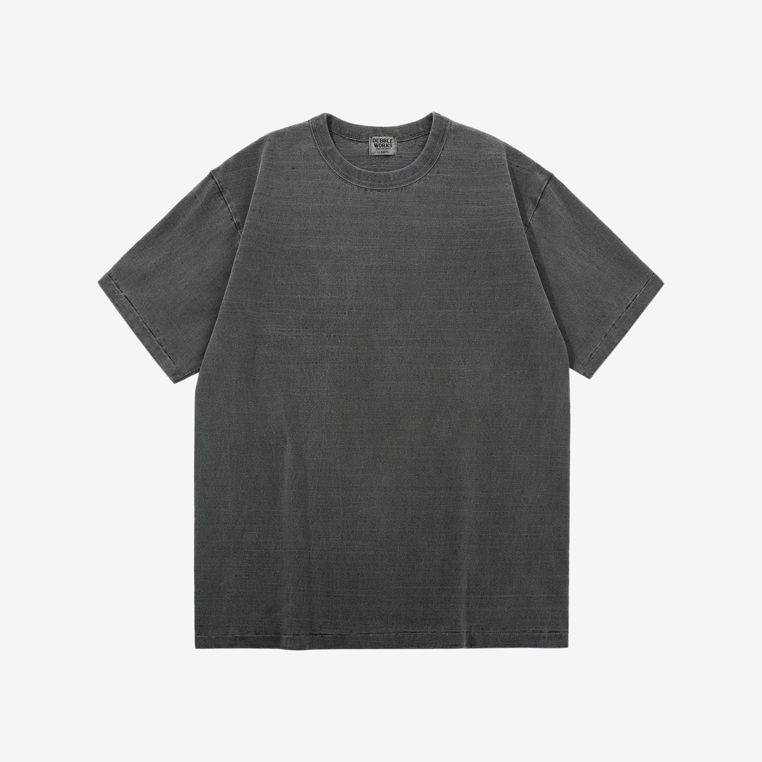 Dubble Works 7.7oz Recycled Cotton Slub Jersey T-Shirt Made in Japan Sumikuro Front ダブルワークス  半袖Tシャツ