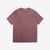 Dubble Works 37001-PD Stand Wheeler Heavyweight T-Shirt - Pigment Dyed Made in Japan Bordeaux Front