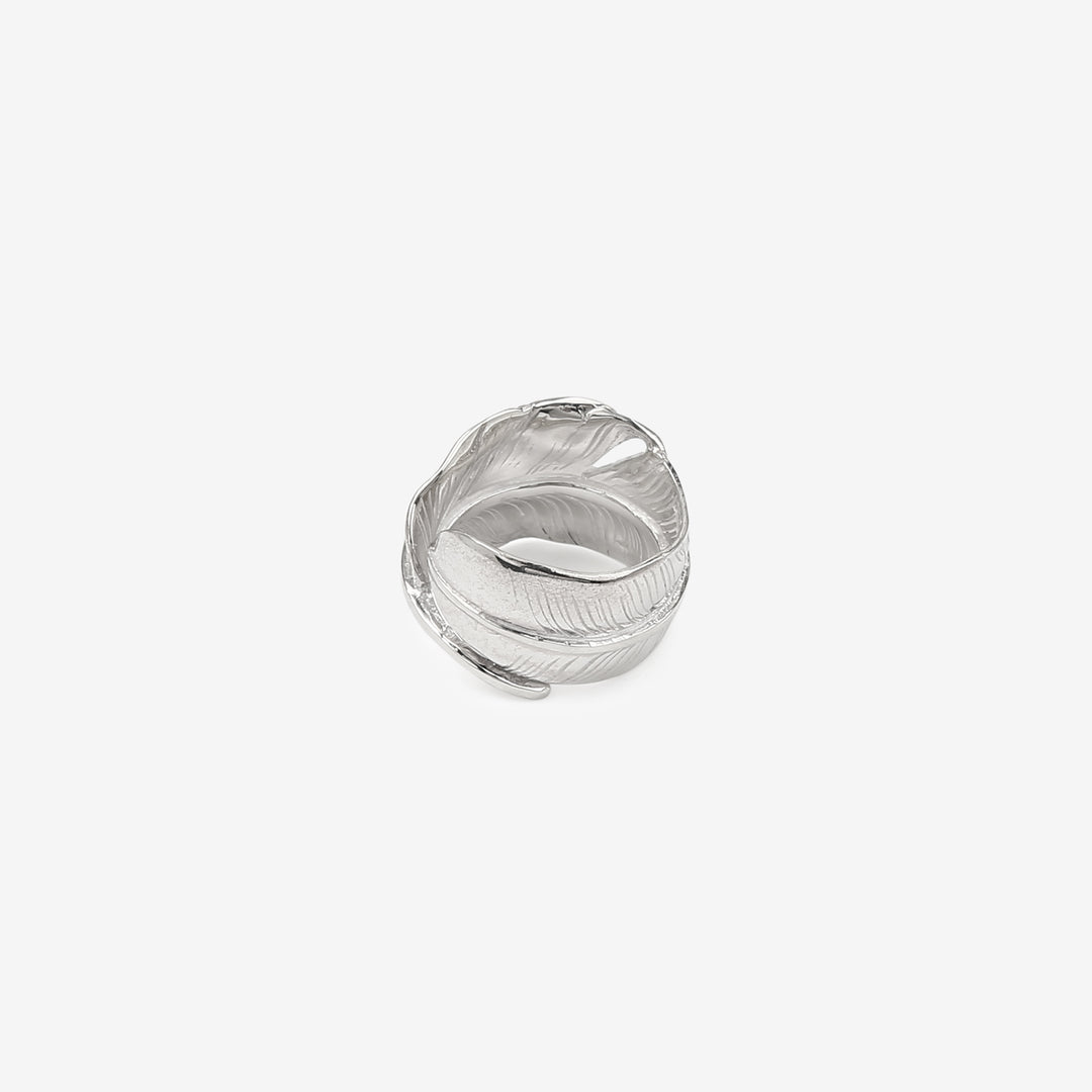 Moto Hideo Motoike RG-01 Kazekiri Feather Ring with K18 Gold Accent full view_4