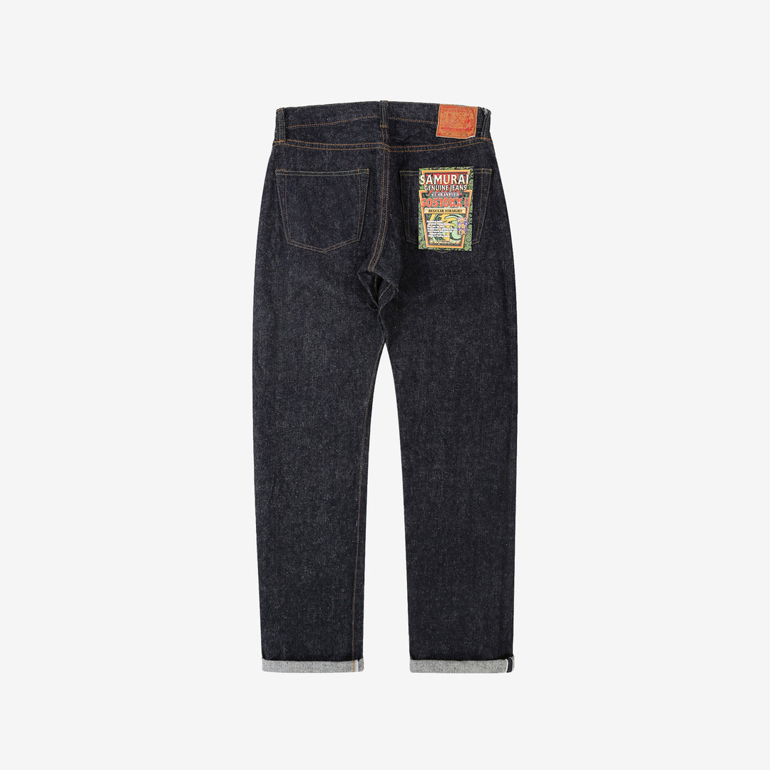 Samurai Jeans S0510XXII 15oz Otokogi selvedge denim regular straight fit back view