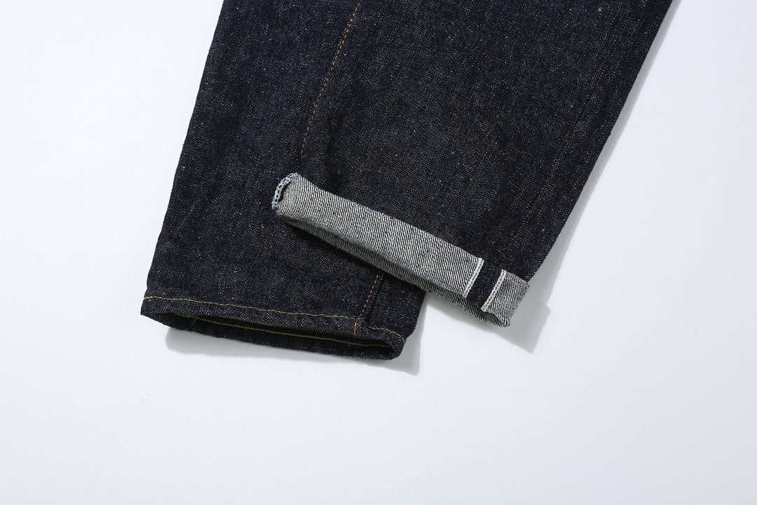 Samurai Jeans Otokogi denim selvedge ID silver lame detail