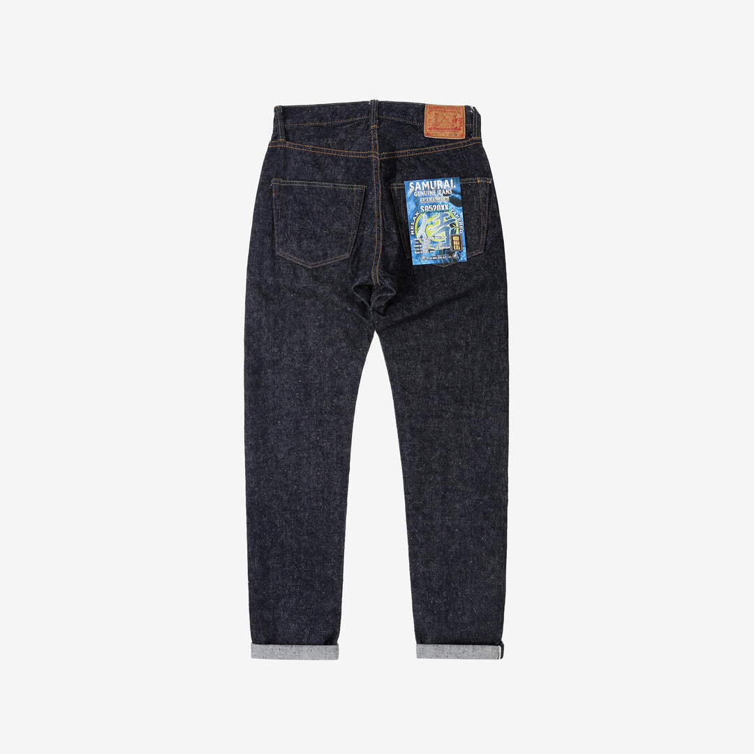 Samurai Jeans S0520XX 15oz Otokogi selvedge denim relaxed tapered fit back view