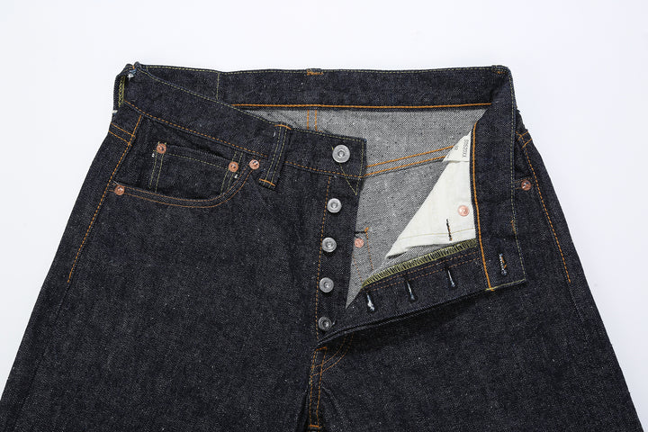 Samurai Jeans S0520XX 15oz Otokogi selvedge denim relaxed tapered fit button detail
