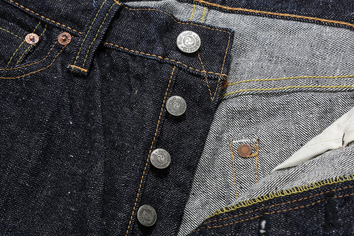 Samurai Jeans S0510HX 15oz Otokogi selvedge denim regular straight fit button detail