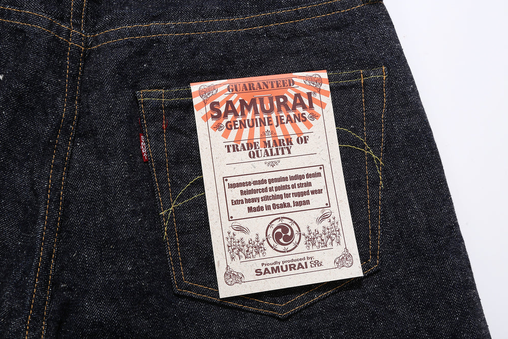 Samurai Jeans S0510HX 15oz Otokogi selvedge denim regular straight fit back pocket