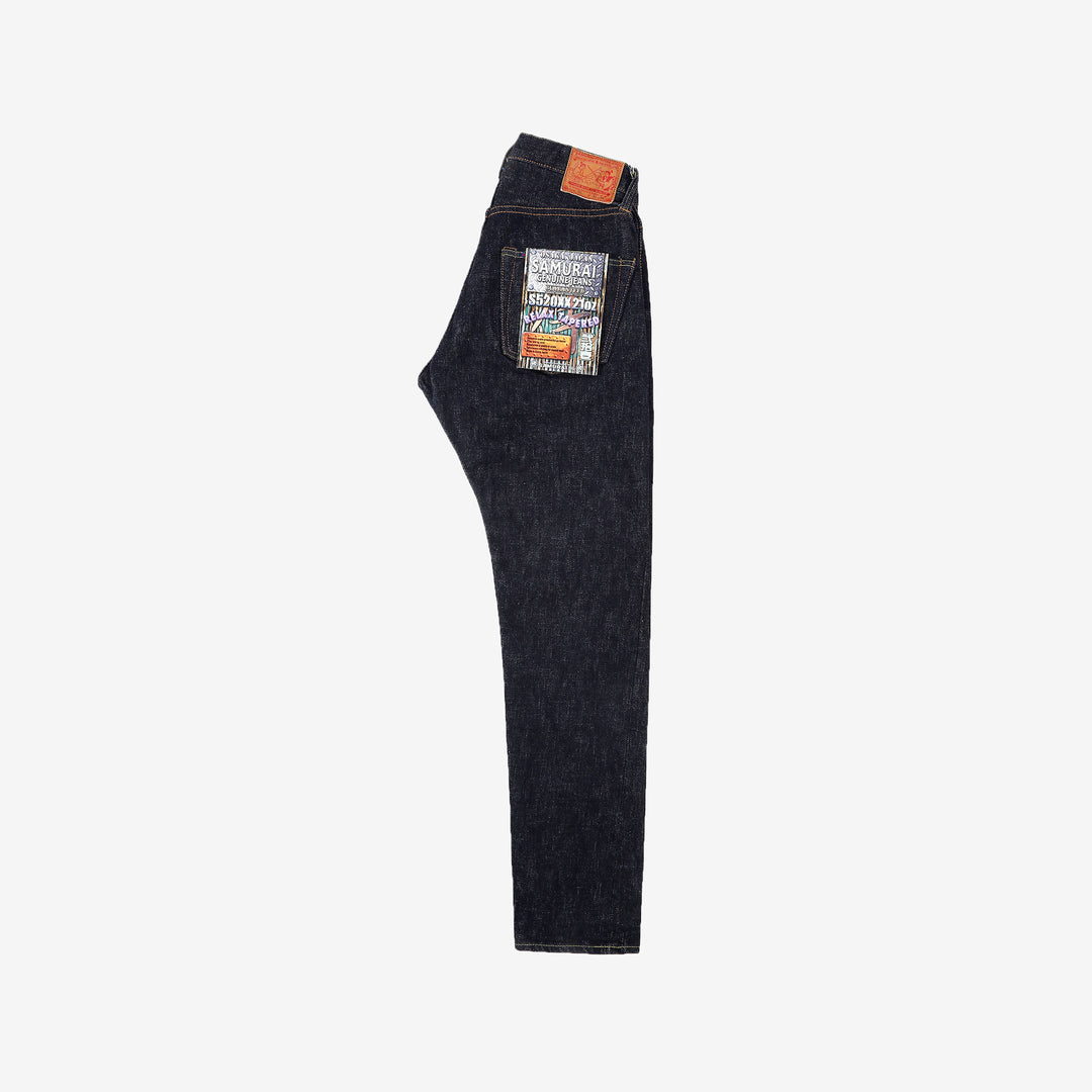 Samurai Jeans S520XX 21oz Cho-Kiwami selvedge denim relaxed tapered fit front view