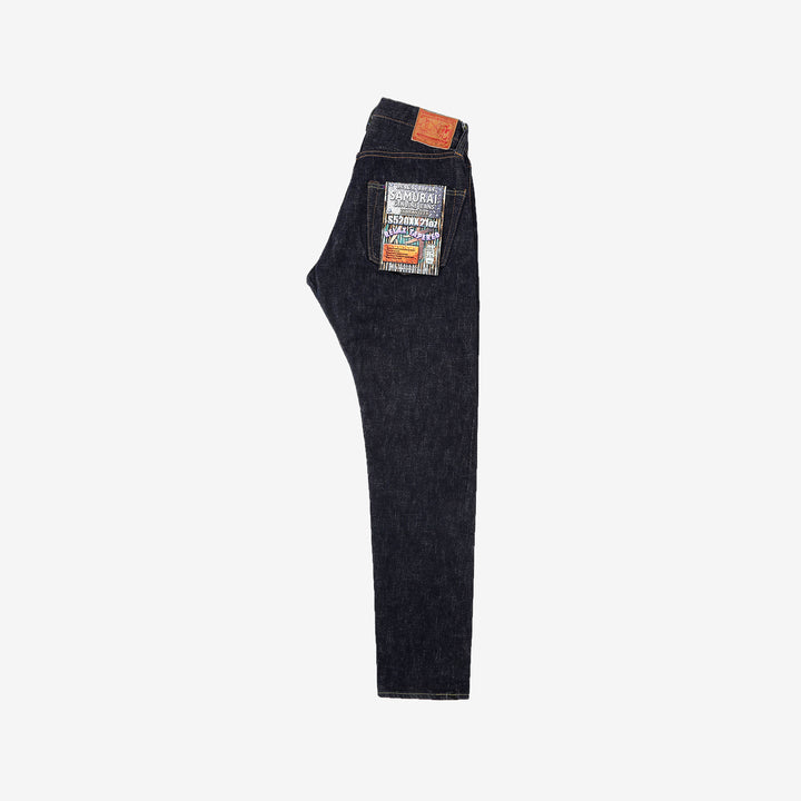 Samurai Jeans S520XX 21oz Cho-Kiwami selvedge denim relaxed tapered fit front view