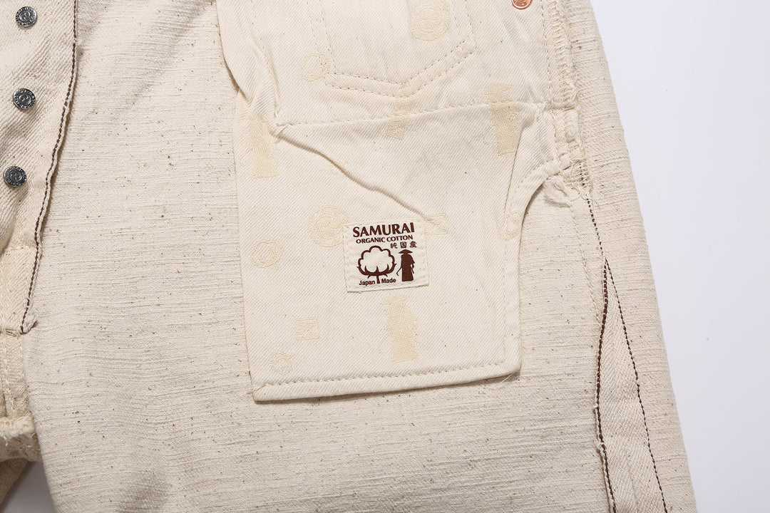 Samurai Jeans S710SC-KI 18oz Samurai Cotton selvedge denim slim straight fit pocket bag