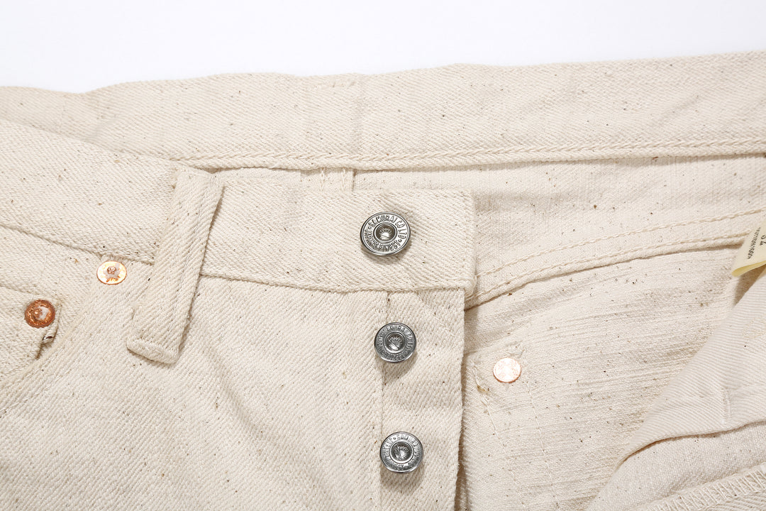 Samurai Jeans S710SC-KI 18oz Samurai Cotton selvedge denim slim straight fit button detail