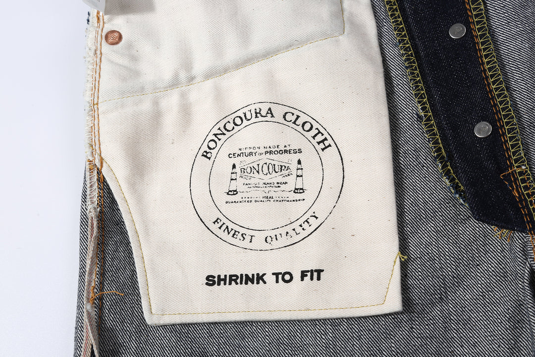 Boncoura XX 15oz Selvedge Indigo Denim - Classic Straight Fit