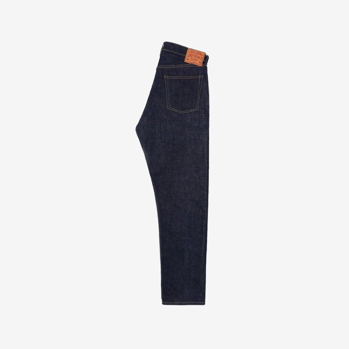 boncoura z 15oz selvedge denim zipper fly relaxed tapered fit indigo