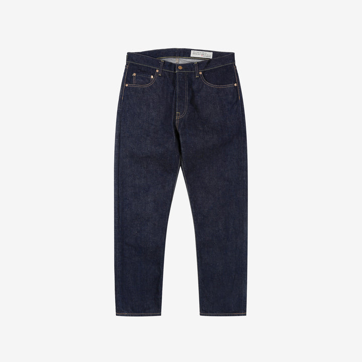 boncoura z 15oz selvedge denim zipper fly relaxed tapered fit indigo