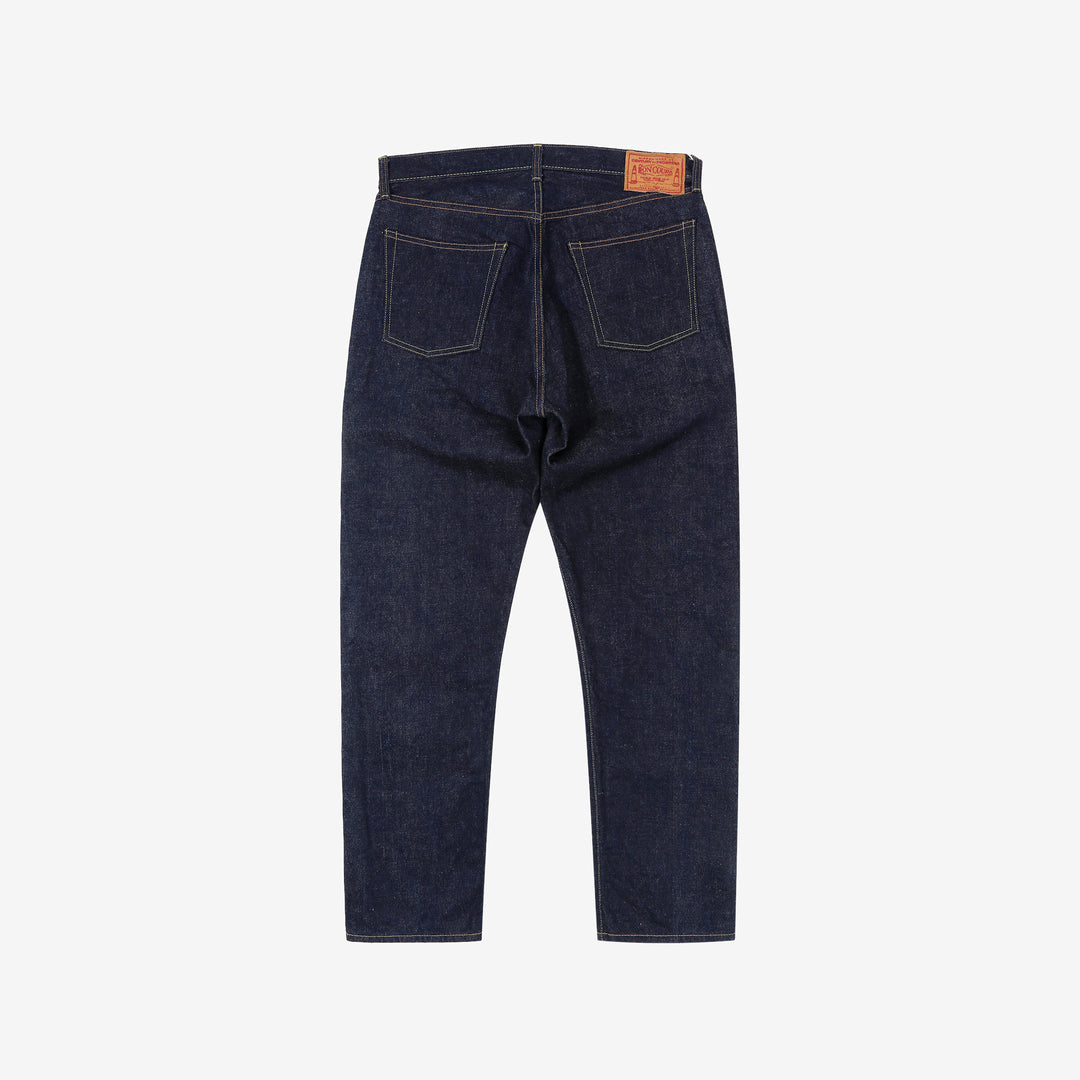 boncoura z 15oz selvedge denim zipper fly relaxed tapered fit indigo