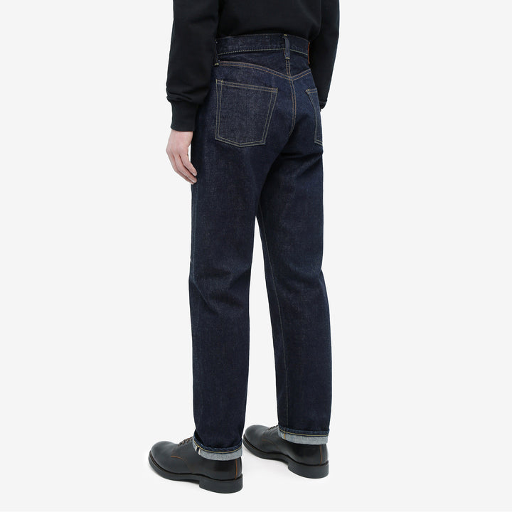boncoura z 15oz selvedge denim zipper fly relaxed tapered fit indigo