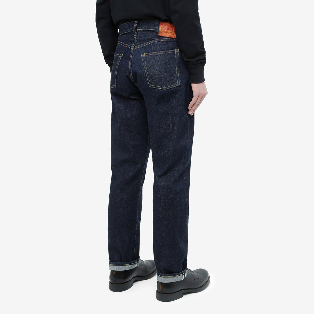 boncoura z 15oz selvedge denim zipper fly relaxed tapered fit indigo