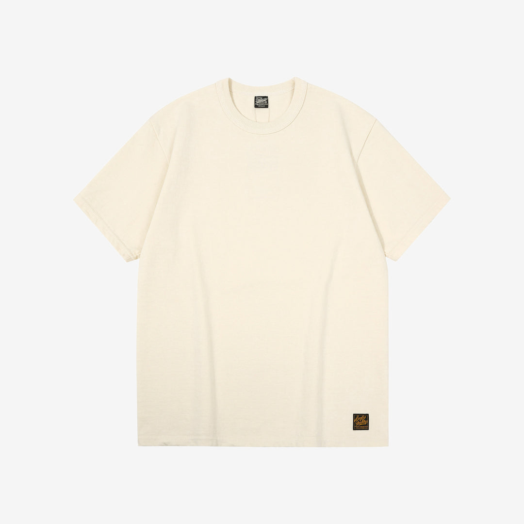Deluxeware DXTS-00 12.5oz loopwheeled t-shirt made in Japan ultra heavyweight crew neck Ash Yellow