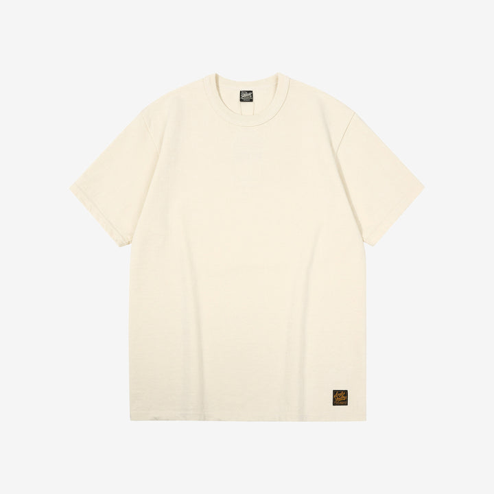 Deluxeware DXTS-00 12.5oz loopwheeled t-shirt made in Japan ultra heavyweight crew neck Ash Yellow