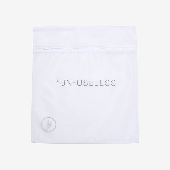Un-Useless 170401 inlay knit crew neck sweatshirt made in Japan cotton knit laundry bag