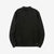 Deluxeware M300 “Azuma-Knit” Lightweight Mock Neck Sweatshirt Made in Japan Black Front View