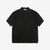 Un-Useless 170218 Plating Knit Linen Polo Shirt Made in Japan Black Front