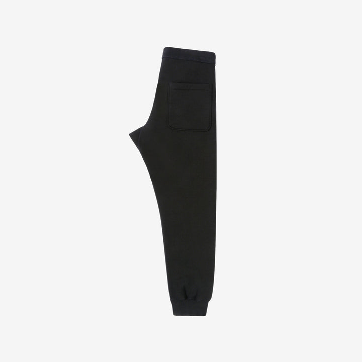 Deluxeware S500-00 20oz Heavyweight Loopwheeled Sweatpants Made in Japan Black Full View