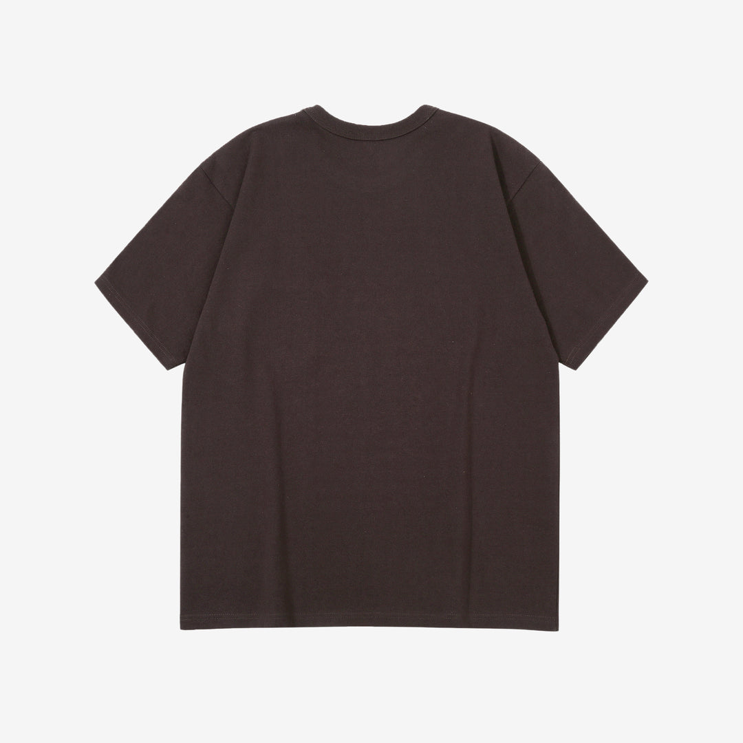 Freewheelers 2625009 Heavyweight Solid Pocket T-Shirt in Jet Black – Back View