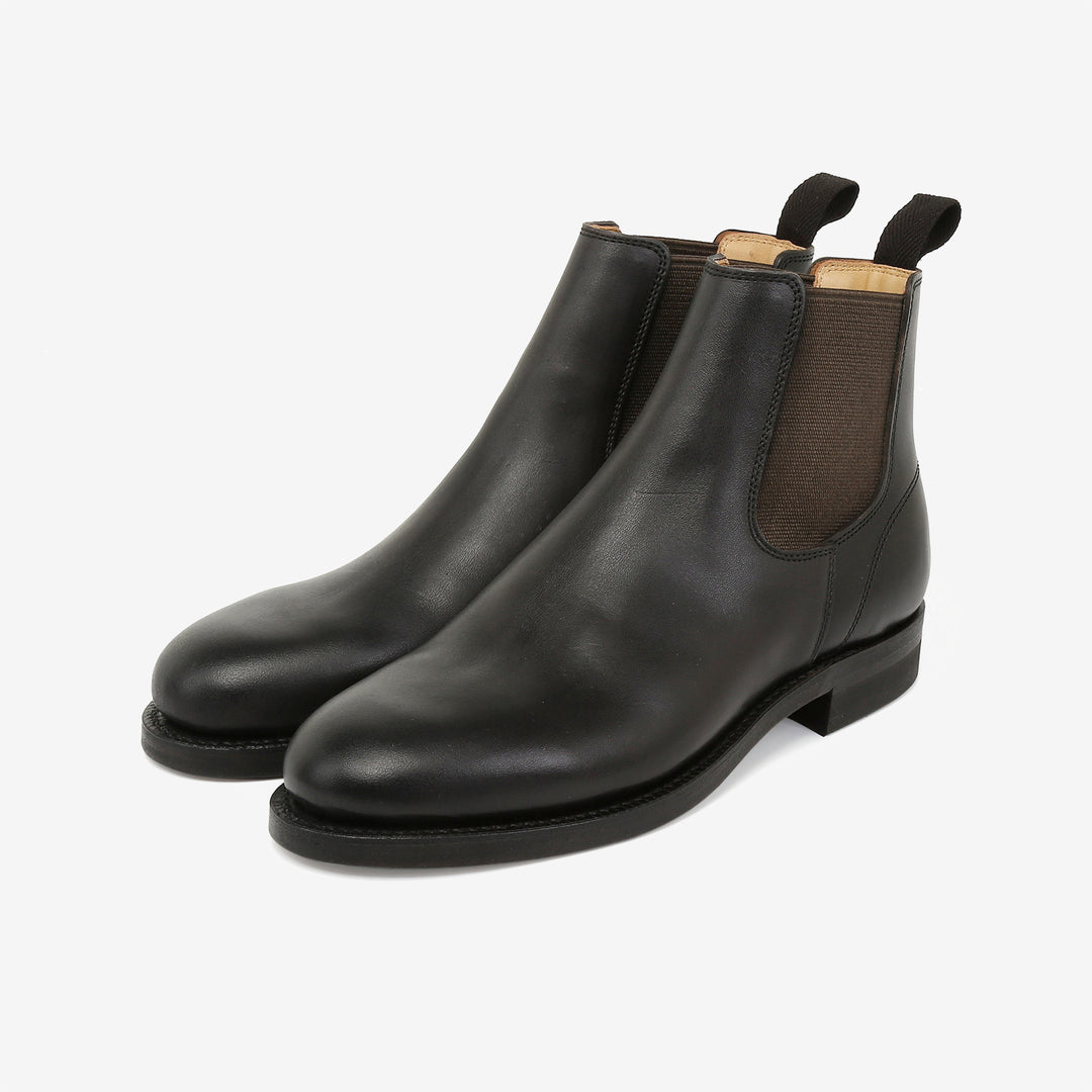 Moto Chelsea boots black horsebutt leather handmade Japan 