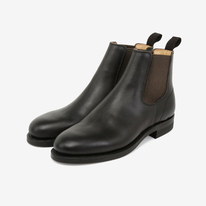 Moto Chelsea boots black horsebutt leather handmade Japan 