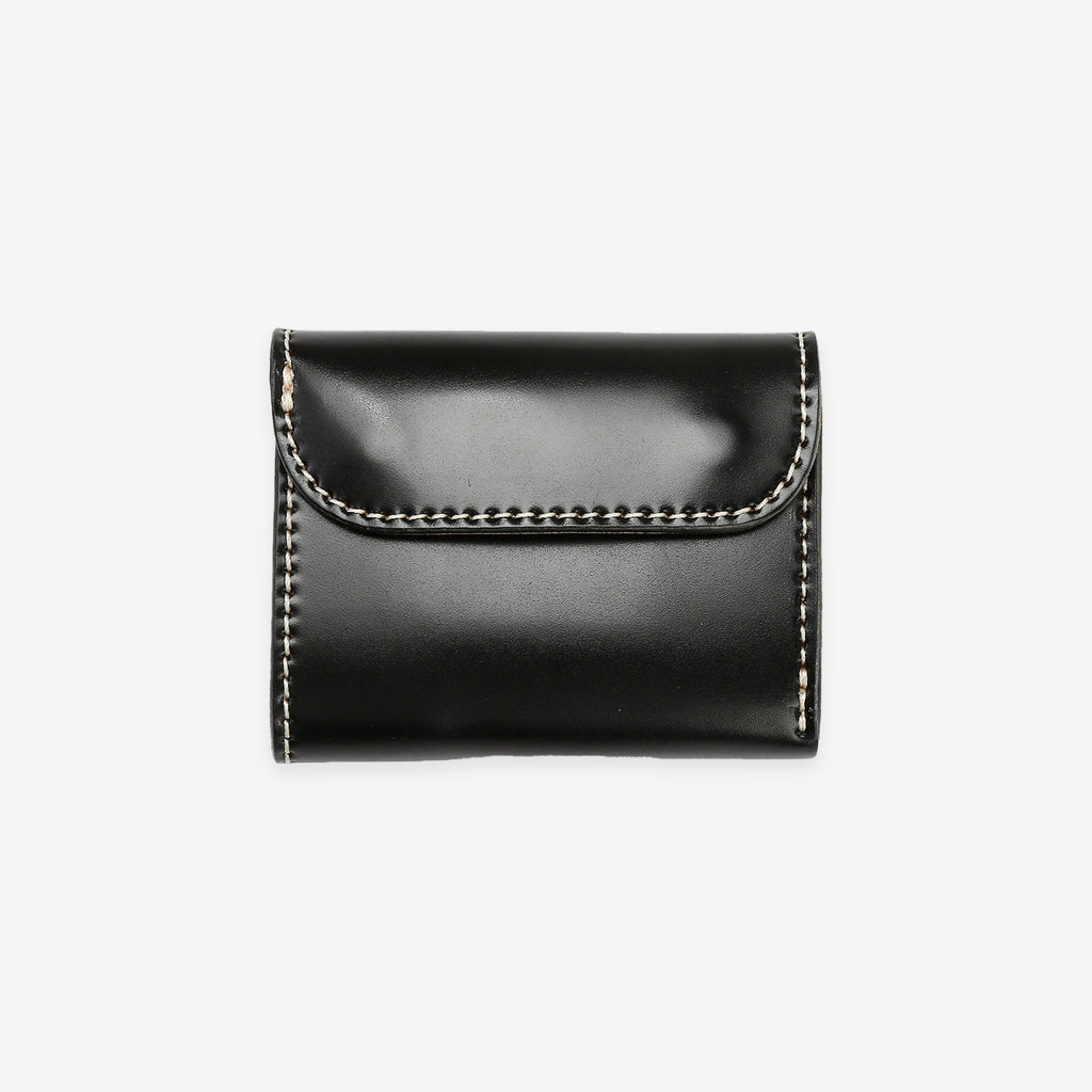 Inception cordovan mini wallet horsehide leather compact wallet Japan exclusive black