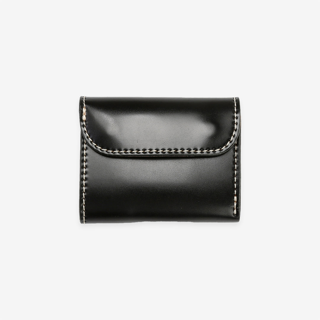 Inception cordovan mini wallet horsehide leather compact wallet Japan exclusive black