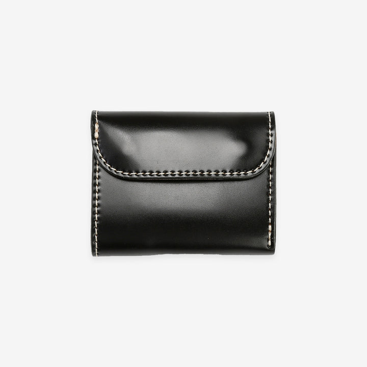 Inception cordovan mini wallet horsehide leather compact wallet Japan exclusive black