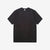 Warehouse Lot 4601 shadow border slub yarn crew neck T-shirt made in Japan black front view