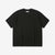 Un-Useless 170204 linen KNITEE short sleeve crew neck knit T-shirt made in Japan black front view
