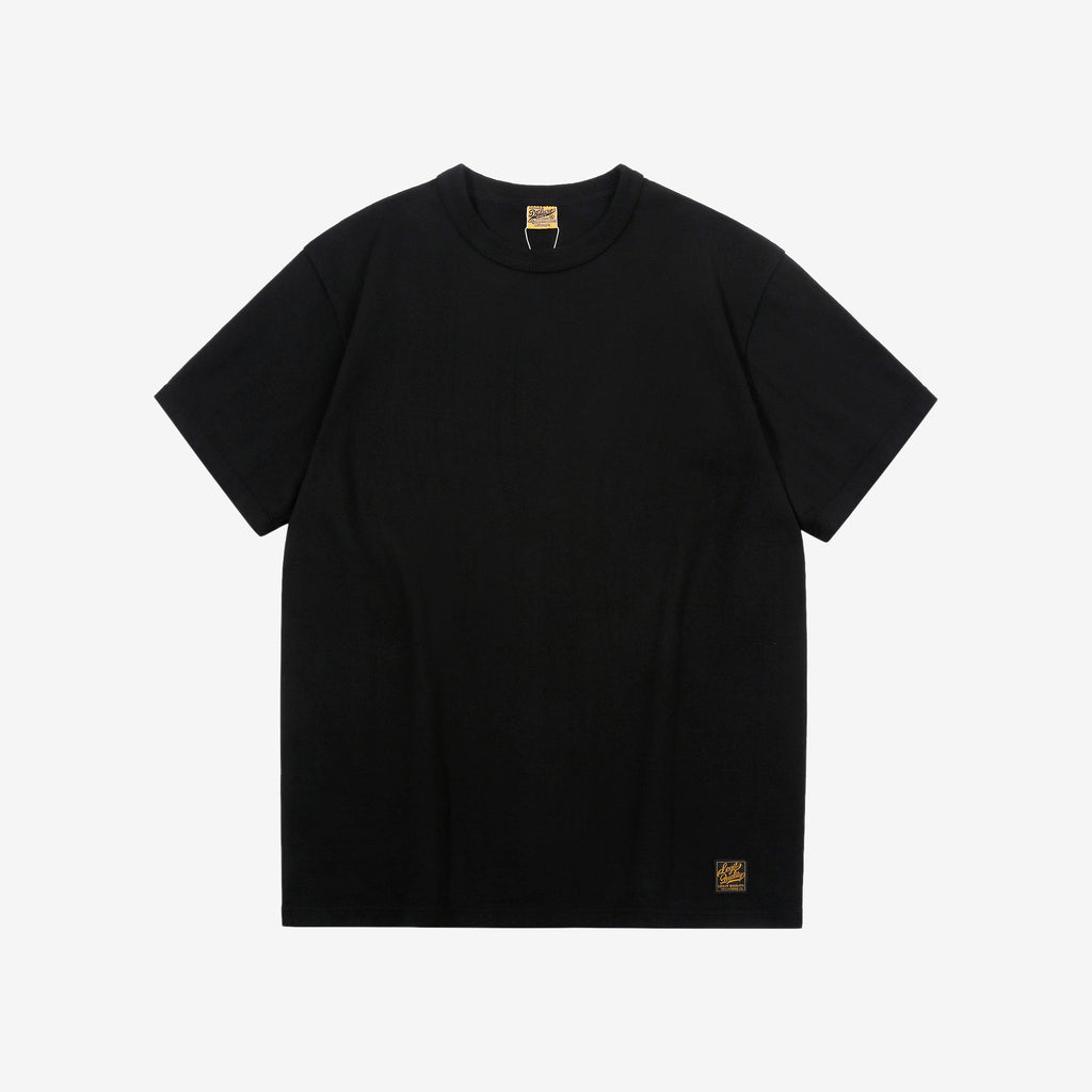 Deluxeware SDTS-00 10.5oz loopwheeled T-shirt made in Japan heavyweight crew neck black
