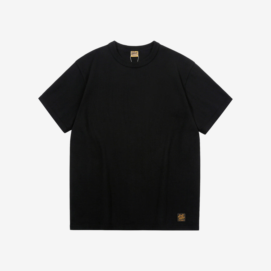 Deluxeware SDTS-00 10.5oz loopwheeled T-shirt made in Japan heavyweight crew neck black