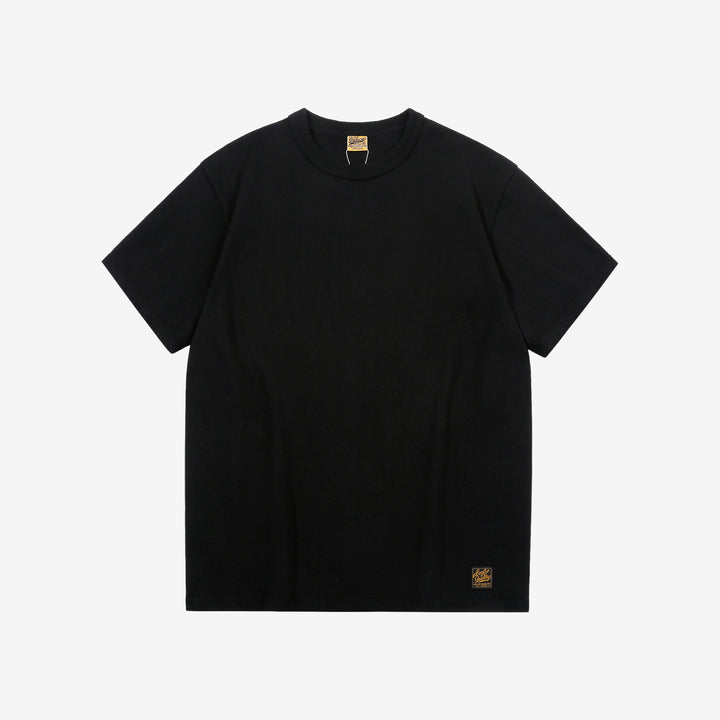 Deluxeware SDTS-00 10.5oz loopwheeled T-shirt made in Japan heavyweight crew neck black
