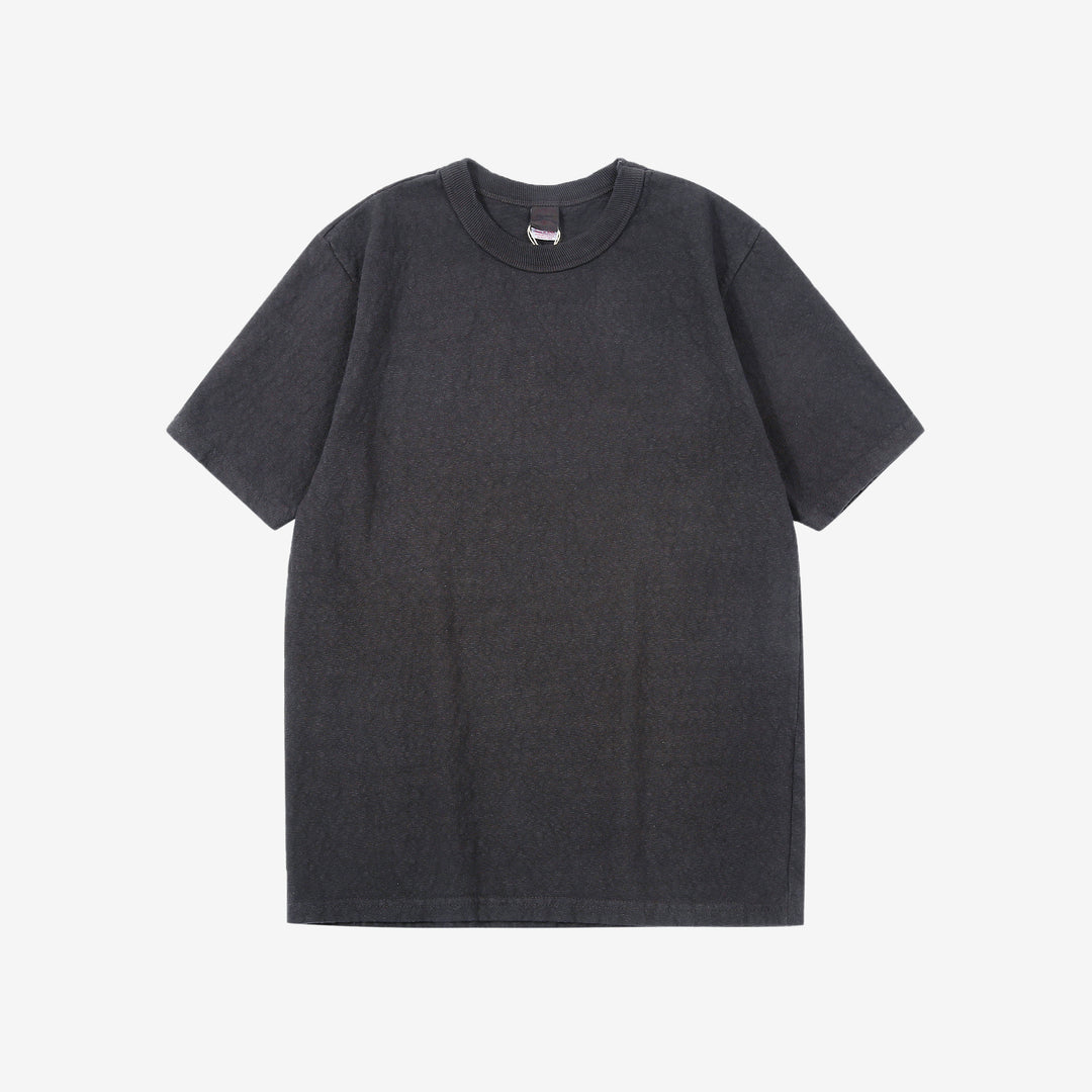 UES 652321 No.8 Slub Yarn Heavyweight T-Shirt – Black Front View