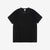 The Flat Head FN-THC-054SP eagle embroidery style print T-shirt black front view