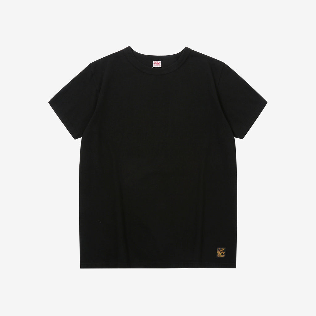 Deluxeware MTS-00 7.5oz loopwheeled T-shirt made in Japan crew neck Black