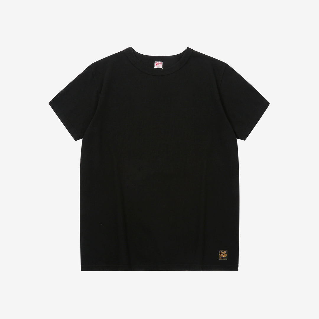 Deluxeware MTS-00 7.5oz loopwheeled T-shirt made in Japan crew neck Black