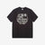 Warehouse Lot 4601 short sleeve shadow border slub yarn crew neck T-shirt made in Japan black front view