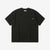 Un-Useless 170205 linen KNITEE short sleeve crew neck pocket knit T-shirt made in Japan black front view