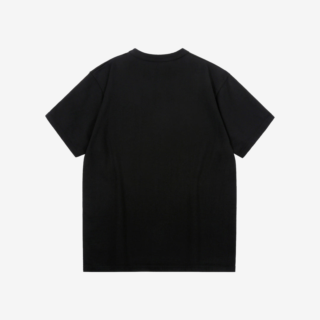 Deluxeware SDTS-00 10.5oz loopwheeled T-shirt made in Japan heavyweight crew neck black back