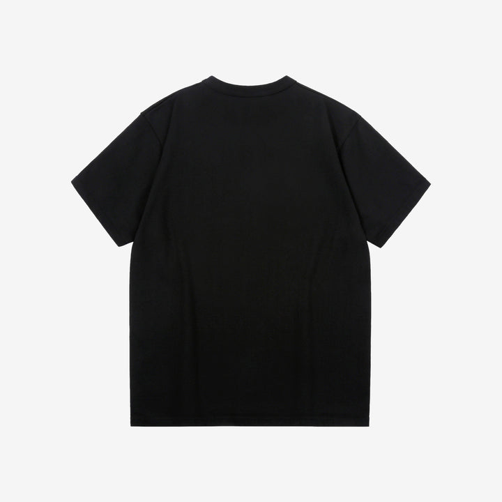 Deluxeware SDTS-00 10.5oz loopwheeled T-shirt made in Japan heavyweight crew neck black back
