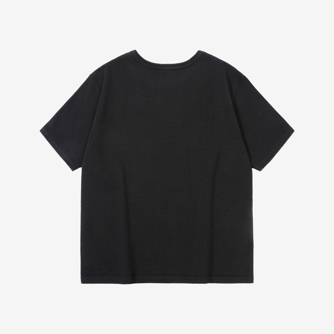 Samurai Jeans SJST-TW01 extra heavyweight T-shirt made in Japan crew neck black back view